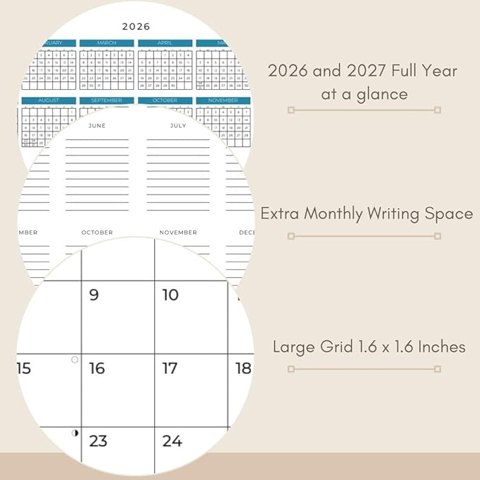 2026 Succulents Wall Calendar 18 Month | 12" x 24" Open | Giftable Flowers Calendar 2026 | Thick & Sturdy Paper for Organizing & Planning | Pacific Waters Press (Succelents)
