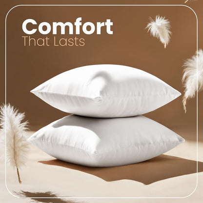 Utopia Bedding Throw Pillow Inserts 18x18 – Set of 2 | White