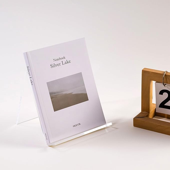 Acrylic Book Stand, Book Display Holder 6 x 8, Clear Acrylic Display Easel Transparent Display Stand Holder Tablet Holder for Album, CD, Magazine, Picture, Plate, Artworks, Phone, Tablet