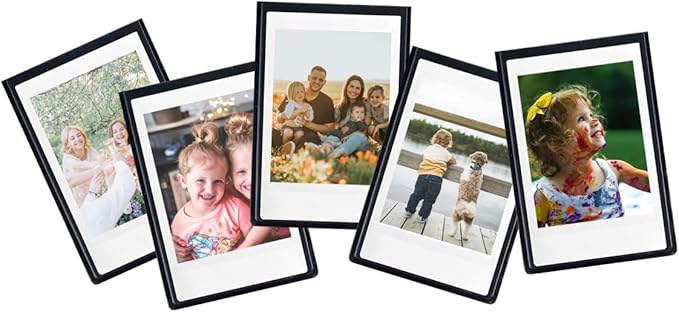 Orga'Neat 2x3 Magnetic Photo Frame Refrigerator for Fujifilm Instax Mini Instant Film, Magnet Picture Frames for Fridge Small Picture Holder for 8.6cm*5.4cm Picture -5 Pack
