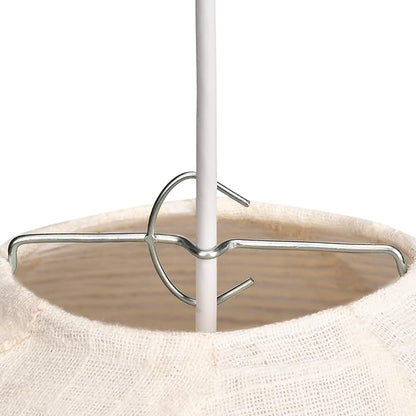 oetmilc-2PCS Hanging Lamp Shade Can replace Large paper lantern 20INCH Linen Pendant Light Shade Round Off-White Handmade Fabric Lampshades Decorations Suitable for the Living room Hallway Bedroom
