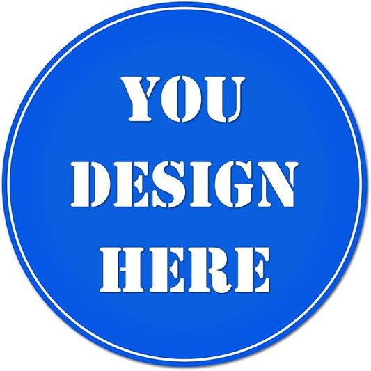 Custom Personalized Stickers for Business Logo, Any Image Text, Birthday Party Wedding, Thank You Labels (Circle, 2.5 inch)