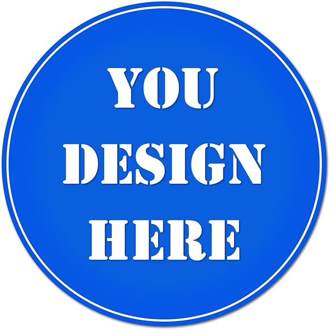 Custom Logo Stickers, Personalized Labels for Parties & Business (Circle, 4 inch)