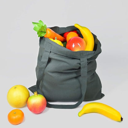 NPBAG 25 Pack 15'' X 16'' Grey Cotton Tote Bags, Lightweight Blank Bulk Cloth bags with 1pc of PTFE Teflon Sheet (M)