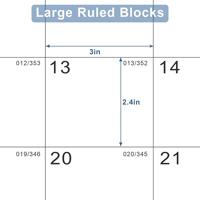 Desk Calendar 2026, KOPEESY 22" x 17" Large Desk Calendar, 18 Mouths From January 2026 to June 2027, Desktop Calendar with Notes and Thick Paper for Home, Office and School