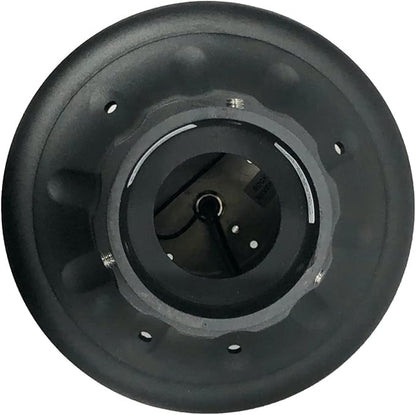 KASTLITE Premium Lamp Post Globe Combo Lighting Fixture | 16" Smoke Lens with Black Aluminum Heavy Duty Fitter for 3" Diameter Posts (Post Not Included) | Comes with Adjustable LED Bulb