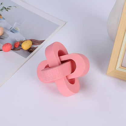 Wood Knot Decor Coffee Table Decor Shelf Decor Table Books Hand Carved Home Decoration Boho Farmhouse Rustic Modern Chain Link Decor Shabby Chic Bookshelf Decor 3 Link Wooden Knot