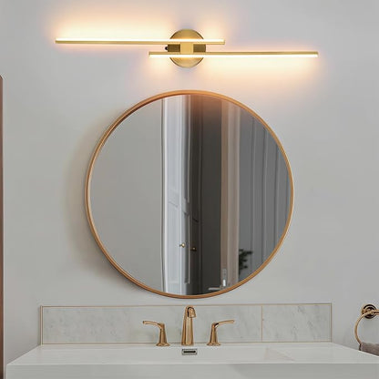 Battery Operated Wall Sconce Set of 2,Gold 31.4" 3000K-6500K LED Dimmable Wall Sconces with Remote Control,Wireless Wall Light USB Rechargeable for Bedroom Hallway Living Room Background Wall Lighting