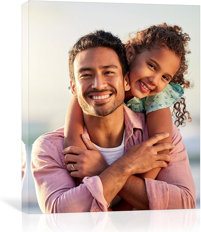 GMissT Canvas Prints With Your Photos - Personalized Pictures On Canvas Custom Poster for Home Decor - Floating Frames & Gift Wrapping Available