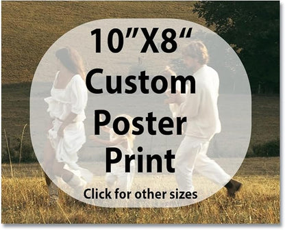 JIMUJIA Custom Canvas Art Print 10"x8" - Unframed Artwork, Personalized Wall Decor, Customizable Photo, Custom Portrait, Office, Living Room, Bedroom Wall Art(10×8in,Unframe)