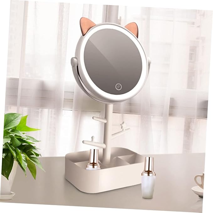 Smart Dimming Led Vanity Mirror High-Definition Lighted Makeup Tabletop