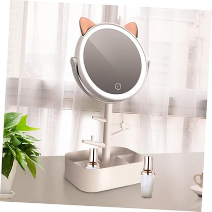 Smart Dimming Led Vanity Mirror High-Definition Lighted Makeup Tabletop