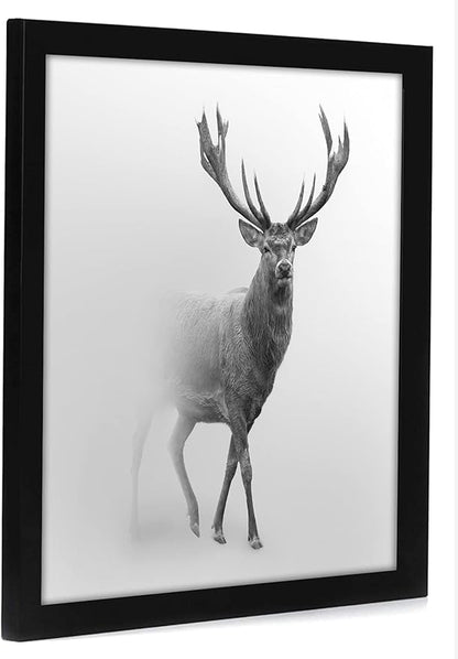 Americanflat 16x16 Picture Frame with Polished Plexiglass - Epic Collection - Square Picture Frame with Engineered Wood - Wide Photo Frames for Wall display - Black
