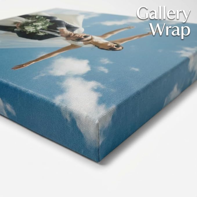 Custom Canvas Prints with Your Photos, Frameless Wall Art Canvas, Personalized Photo Print for Home Decor, Family & Pet Pictures, Gifts for Birthday & Anniversary, Made in USA (24"L x 20"W)