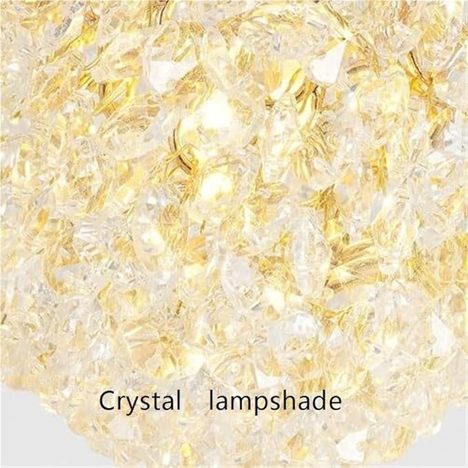 Modern Crystal Flush Mount LED Ceiling Light Brass Color Iron Electroplating Spherical Ceiling Lamp Small Hallway Entryway Corridor Decorative Lighting Fixture