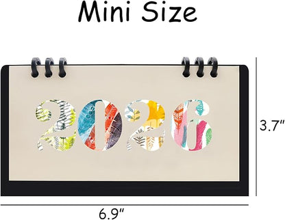 2026 Mini Desk Calendar Flip Monthly Memo Notes Calendar 6.9" x 3.7" - Black(Oct. 2025 to Dec. 2026)