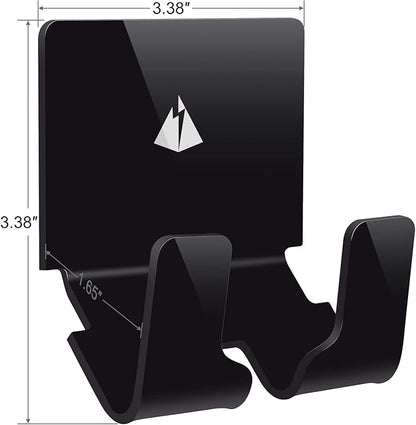 TXEsign Adhesive Wall Phone Holder Mount for Smartphones iPhone External Battery Wall Holder Mount (Black)