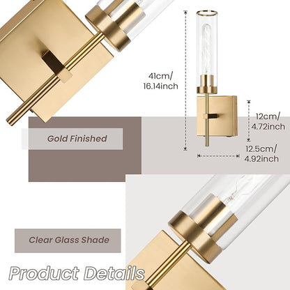 Wall Sconces,Gold Battery Operated Wall Sconce 10400mAh Fast Chargin Endurance 150 Hours Infinitely Dimmable with Remote Control Wireless Wall Lights for Bedroom Living Room Hallway