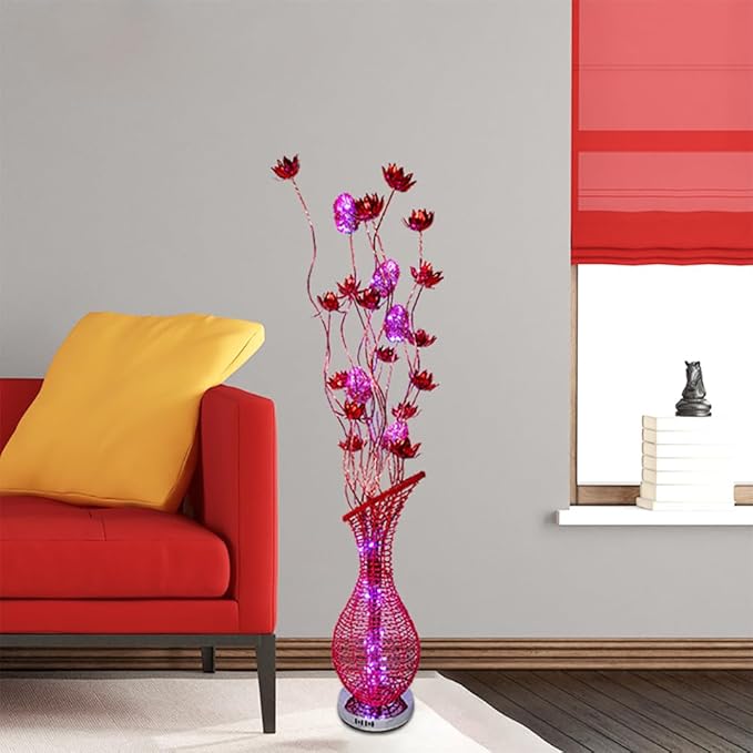 Nordic Modern Flower Floor Lamp Fashion Art Living Room Sofa Bedroom Wedding LED Originality Decorative Standing Light (Style 7)