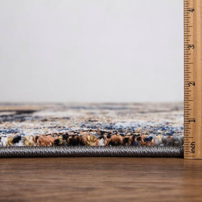 Keen Home Design Area Rugs - 2x20 Non-Shedding, Abstract Rugs for Kitchen, Living Room, Bedroom, Dining Room, Entryway - Size: 2'8" x 20', Multi