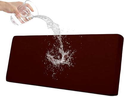Easy-Going 100% Waterproof Oversized Sofa Seat Cushion Slipcovers Couch Cushion Cover Stretch Furniture Protector for Kids, Pets (Oversized Sofa Cushion, Wine)