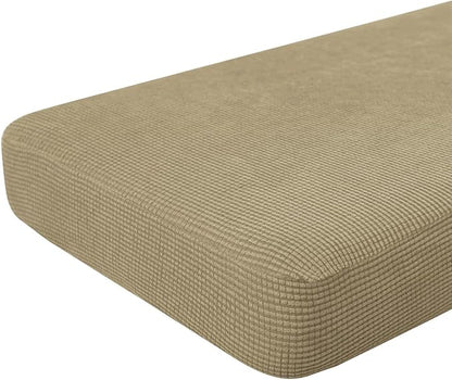 Hokway Couch Cushion Covers Stretch Cushion Covers Sofa Seat Cushion Slipcover Cushion Protector(Sand, Large)