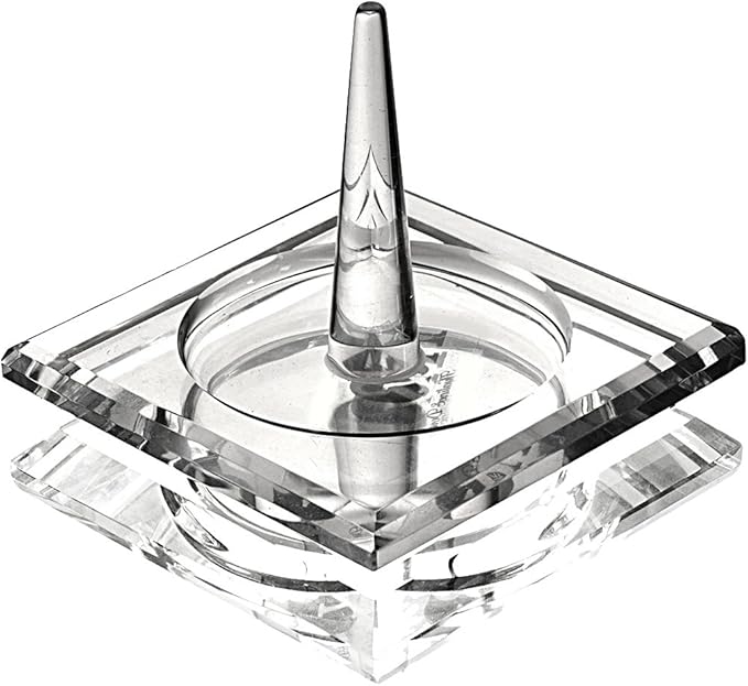 H&D HYALINE & DORA H&D Square Crystal Glass Ring Holder for Jewelry Clear_square1