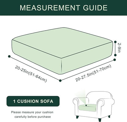 CHUN YI Small Couch Cushion Cover Stretch, Sofa Seat Slipcovers for Pets, Suitable for Armchair Loveseat Sofa with Spandex Jacquard Washable Fabric(Small,Wine/Red)