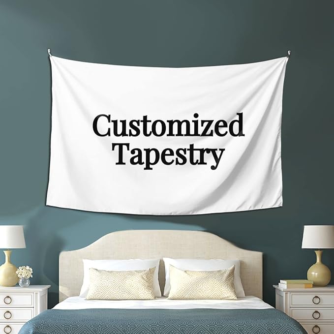 Custom Wall Tapestry Add Your Own from PhotoCustom Wedding Funny Backdrop Decoration 60x40 For Dormitory