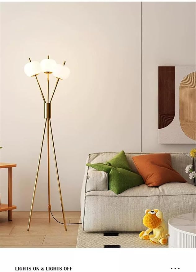 Nordic Modern Floor Lamp Fashion Luxury Family Iiving Room Bedroom Study Villa Hotel LED Creativity Decorative Standing Light (Style 92)