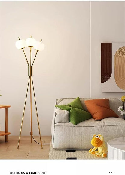 Nordic Modern Floor Lamp Fashion Luxury Family Iiving Room Bedroom Study Villa Hotel LED Creativity Decorative Standing Light (Style 92)