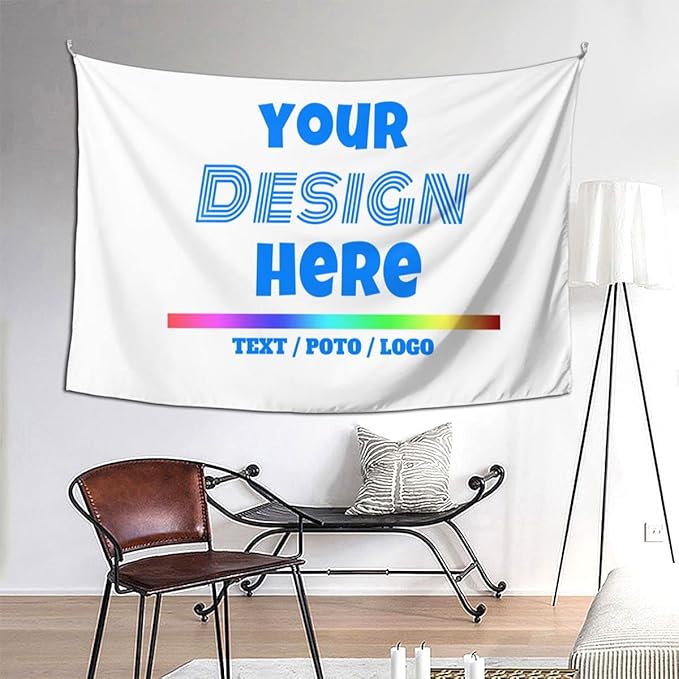 Personalized Backdrop with Photos TextCustom Tapestry Wedding Funny Backdrop Decoration Wall 90x60 Tapestry