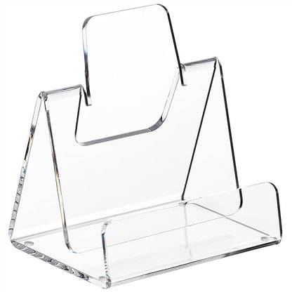 Acrylic Brochure Holder 5x6 Inch,Clear Pamphlet Holder Display Stand for Trifold 4&5&6 Inch Flyers,Pamphlets,Booklets,Menu,Leaflets for Office,Home,Store,1 Pack,A5