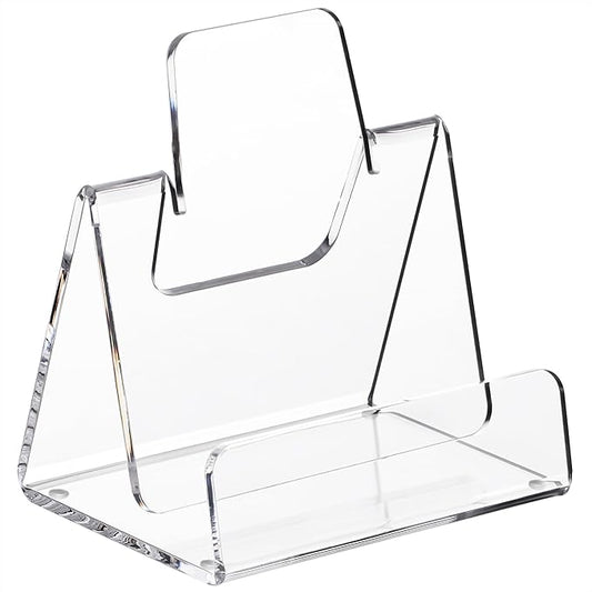 Acrylic Brochure Holder 5x6 Inch,Clear Pamphlet Holder Display Stand for Trifold 4&5&6 Inch Flyers,Pamphlets,Booklets,Menu,Leaflets for Office,Home,Store,1 Pack,A5