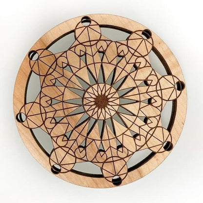 Geometric Wood Coasters Set of 4 - Laser Cut