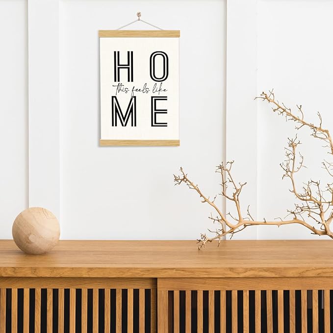 YGSDZY Home Canvas Poster, This Feels Like Home Poster, Canvas Hanging Posters for Door, Sweet House Decor for Front Door Porch Entryway, Living Room Decor, Housewarming Gift 11.8 * 15.7