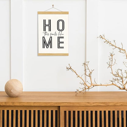 YGSDZY Home Canvas Poster, This Feels Like Home Poster, Canvas Hanging Posters for Door, Sweet House Decor for Front Door Porch Entryway, Living Room Decor, Housewarming Gift 11.8 * 15.7