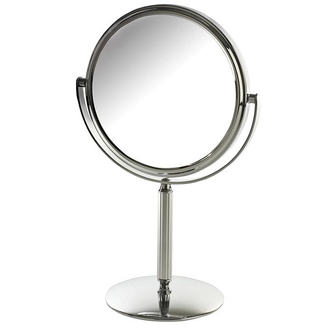 Small 5X Magnifying Mirror - 5.5" Makeup Mirror in Chrome Finish - Model MC105C