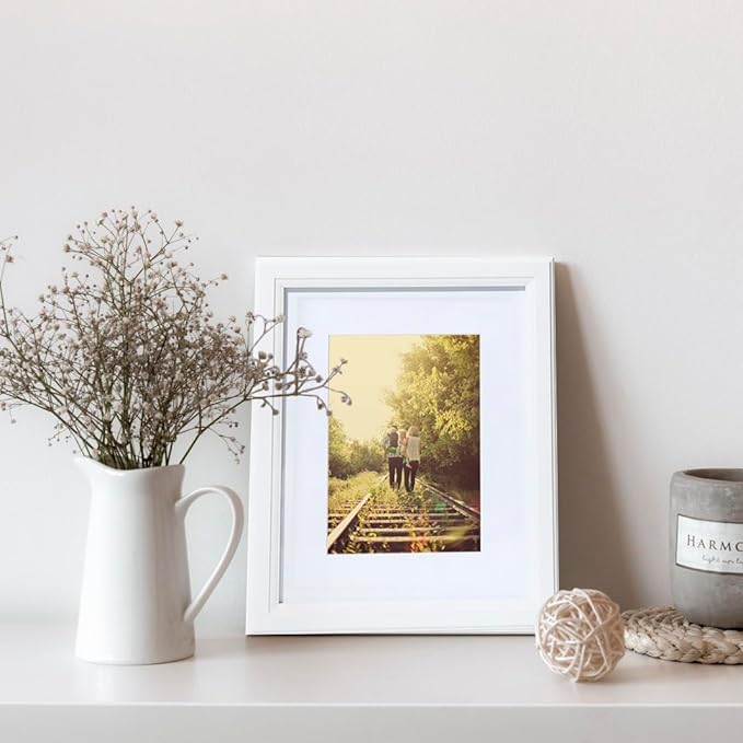 KTKDE 11x14 Picture Frame Set of 3,White Wooden frames, Vertical & Horizontal Wall Hanging for Wall Display,Studio Gallery Photo Frame for Photos, Posters & Art Prints