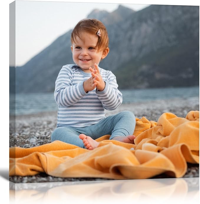 GMissT Canvas Prints With Your Photos - Personalized Pictures On Canvas Custom Poster for Home Decor - Floating Frames & Gift Wrapping Available