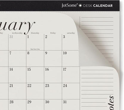 Jotsome Desk Calendar 2026-2027, 18-Month Calendar 17"x12" from January 2026 to June 2027, Desktop Calendar with Large Day Block, for Home, Office, Minimalist