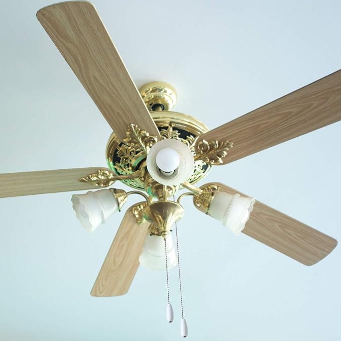 8 Pieces Ceiling Fan Pull Chains Extender Wooden Pendant Pull Chain Extension for Ceiling Light Lamp Fan(White)