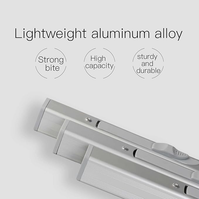 Aluminum Alloy Newspapers Holders for Office，Home,Newspaper Rack Can Hold 30 pages,Newspaper Hanger Holding Files on the Wall to Save the Space
