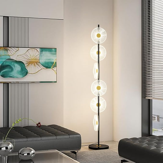 Nordic Modern Floor Lamp Fashion Luxury Family Iiving Room Bedroom Study Villa Hotel LED Creativity Decorative Standing Light (Style 35)