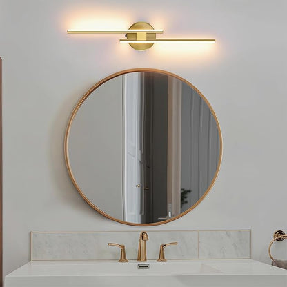 Battery Operated Wall Sconce Set of 2,Gold 23.6" 3000K-6500K LED Dimmable Wall Sconces with Remote Control,Wireless Wall Light USB Rechargeable for Bedroom Hallway Living Room Background Wall Lighting