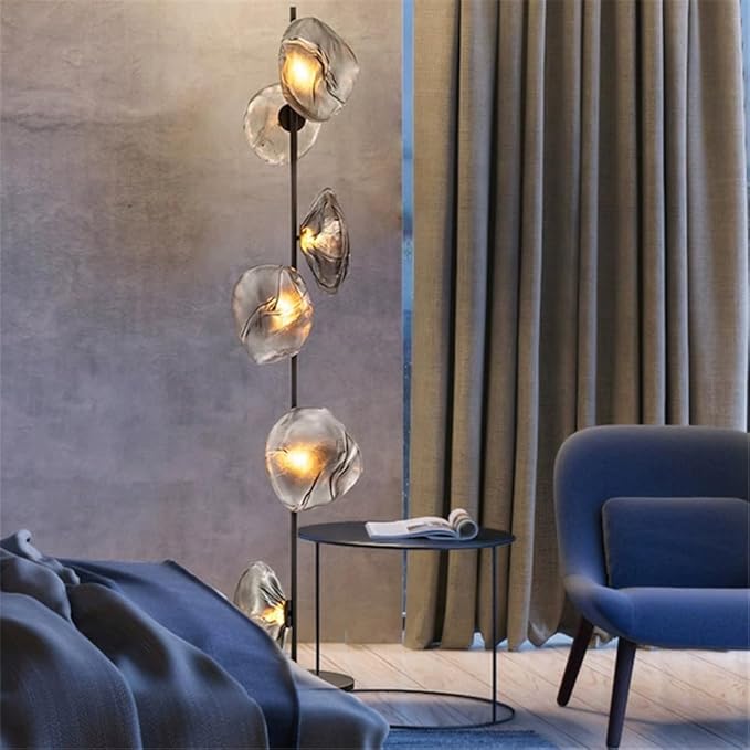 Nordic Modern Floor Lamp Fashion Luxury Family Iiving Room Bedroom Study Villa Hotel LED Creativity Decorative Standing Light (Style 110)