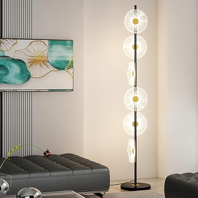 Nordic Modern Floor Lamp Fashion Luxury Family Iiving Room Bedroom Study Villa Hotel LED Creativity Decorative Standing Light (Style 35)