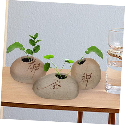 6pcs Mini Ceramic Bud Vase Set Zen Style Small Flower Vases for Home Decor for Table Centerpieces for Water Plants and Floral Arrangements