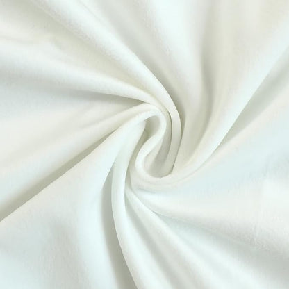 LIGICKY Set of 2 White Velvet Throw Pillow Covers Modern Minimalist Style Solid Decorative Black Rope Edging Soft Square Cushion Cases for Sofa Bedroom Party Décor, 24 x 24 inch