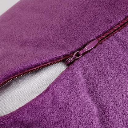 NiNi ALL Decorative Purple Throw Pillow Covers Pack of 2 Velvet 14x14 Inch Throw Pillow Cases for Couch Pillows Cover Bedroom Living Room Outdoor Pillows Cover